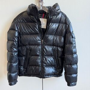 Moncler kids black coat size 10